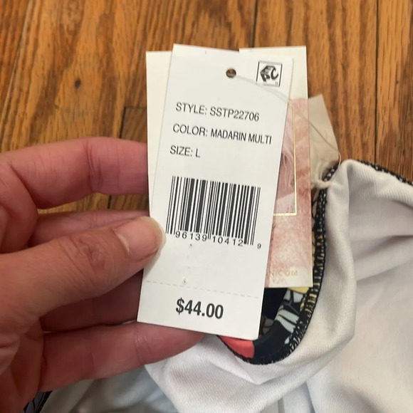 Jessica Simpson Tropical Punch Side-Tie Hipster Bikini Bottoms size Large NWT - Picture 5 of 7